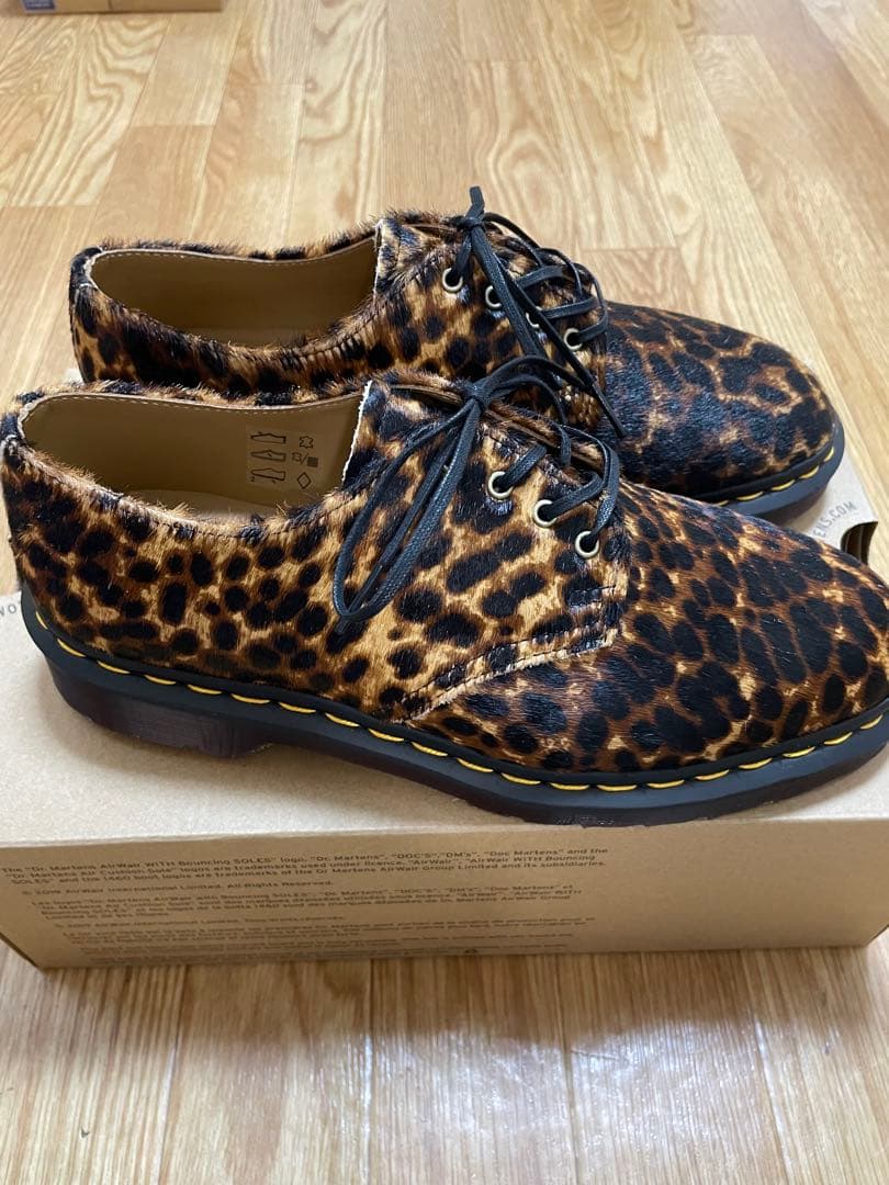 Dr. Martens 3ホール　ヒョウ柄
