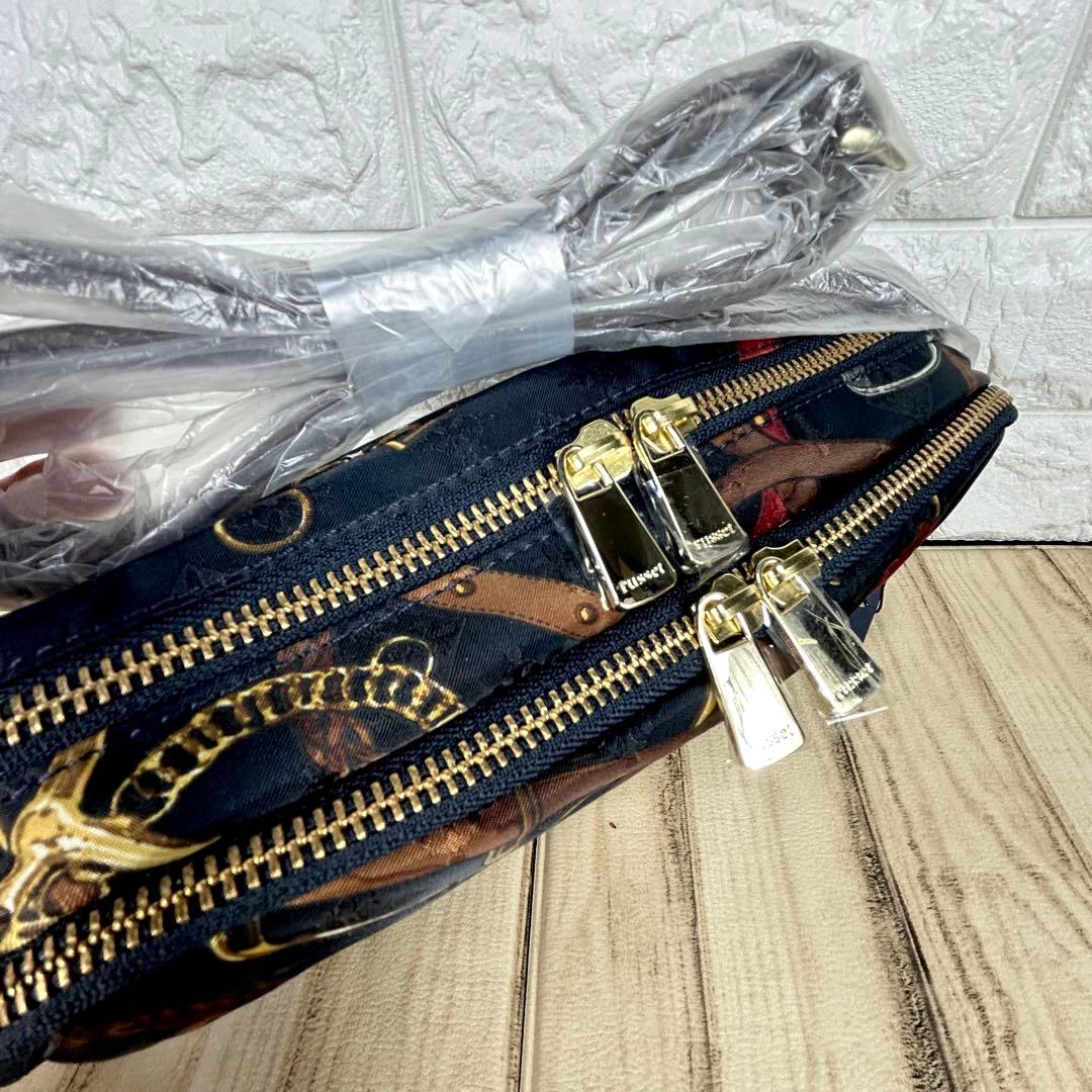 ✨新品タグ付き✨ラシット　ショルダーバッグ　ハーネス　馬具　青