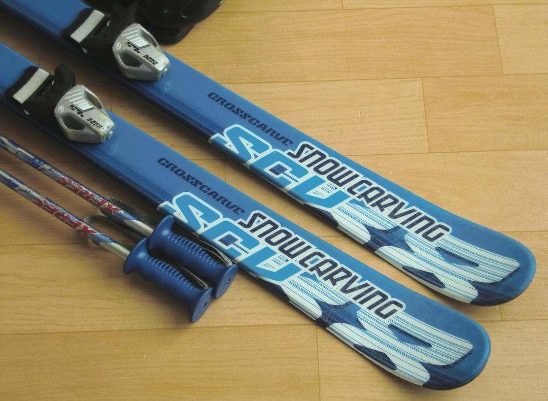 ■11月限定■送料無料■CARVING子供用スキーセット■130/23■