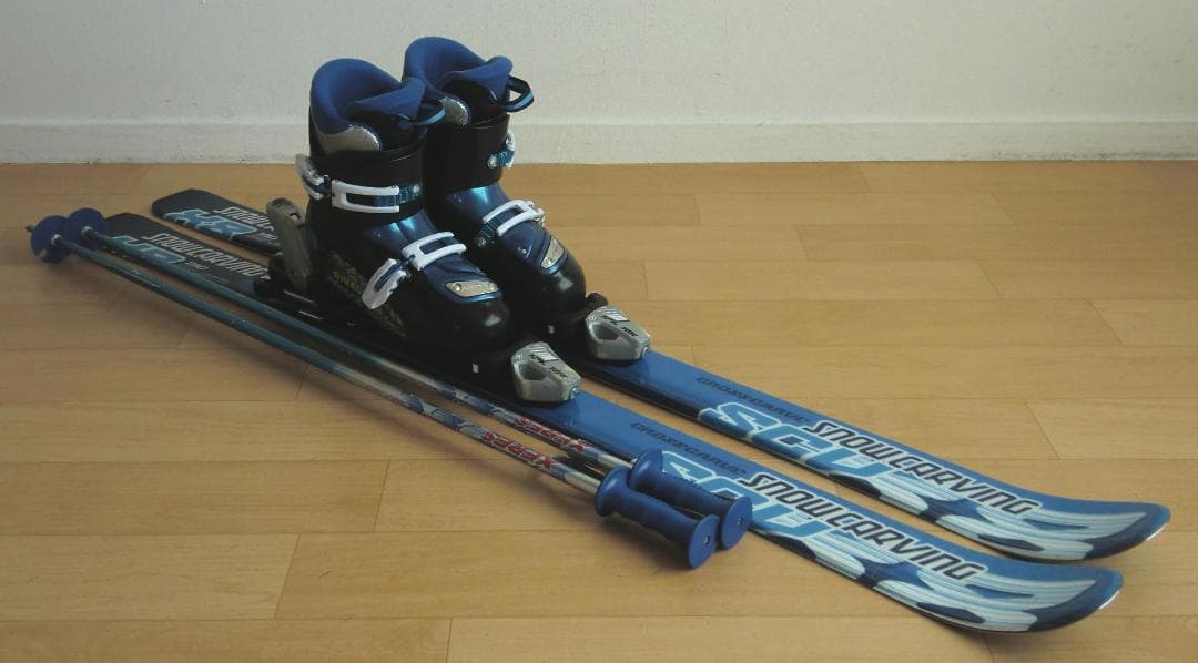 ■11月限定■送料無料■CARVING子供用スキーセット■130/23■