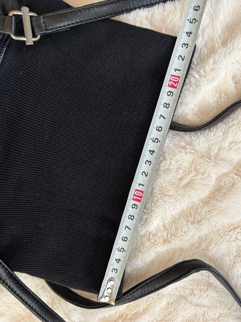 【美品】POMTATA トートバック ハンドバッグ ブラック レザー ポンタタ