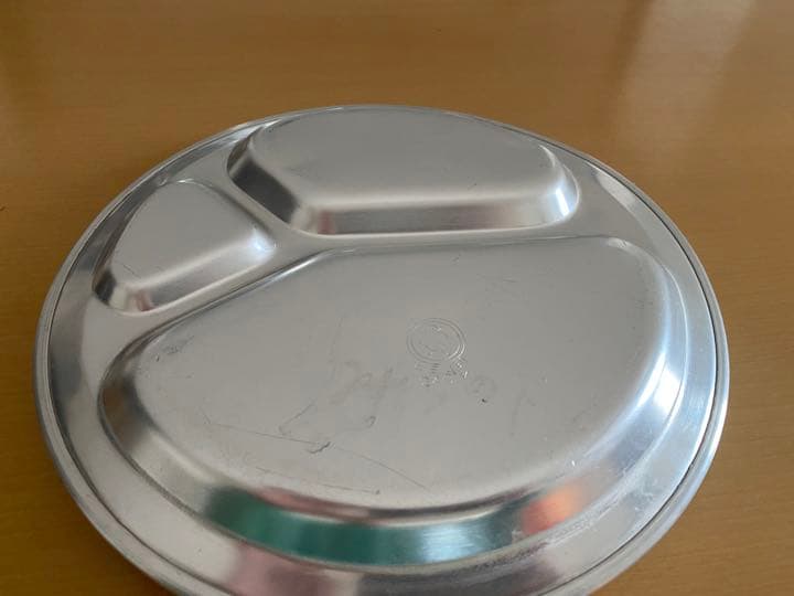 ビンテージ　アルミプレート　ヒヨコマーク