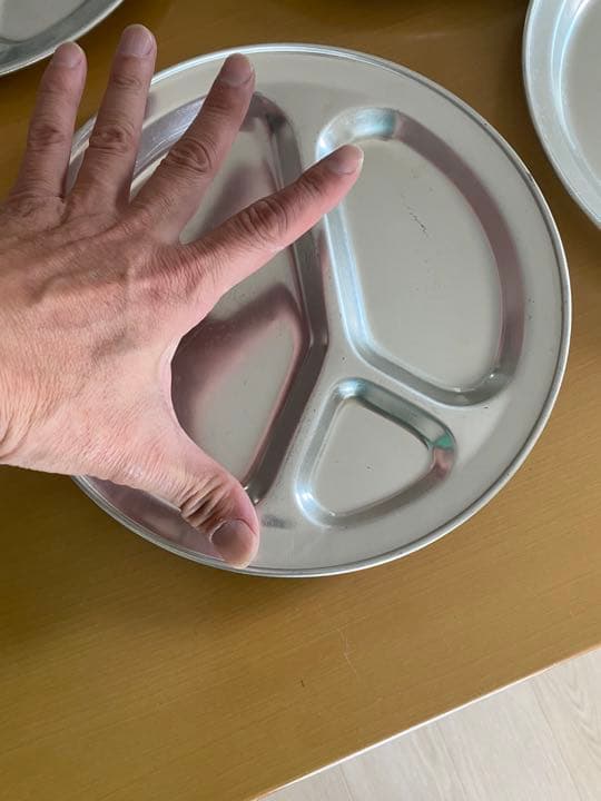 ビンテージ　アルミプレート　ヒヨコマーク