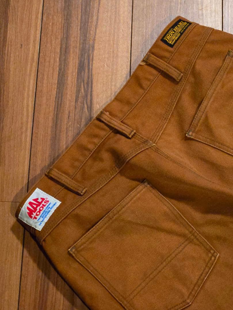 MAC-TOOLS & IRON HEART ダブルニーロガーパンツw36