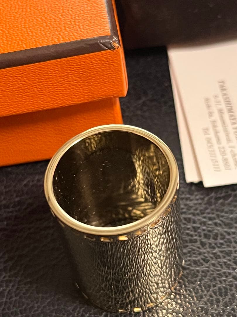 極美品　エルメスHERMES スカーフリング　未使用保管品