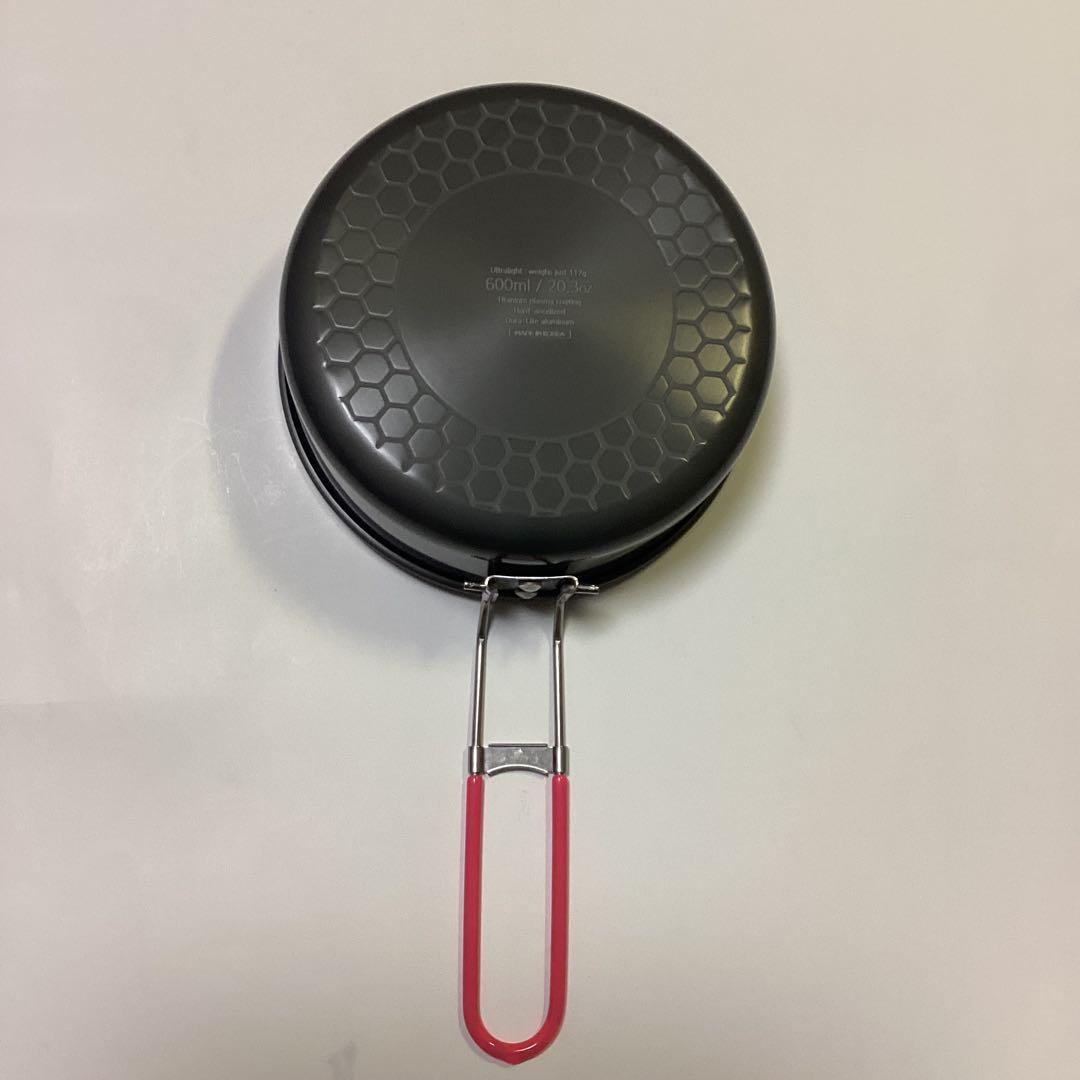 【新品未使用】EVERNEW エバニュー ULフライパン 14cm リッドセット