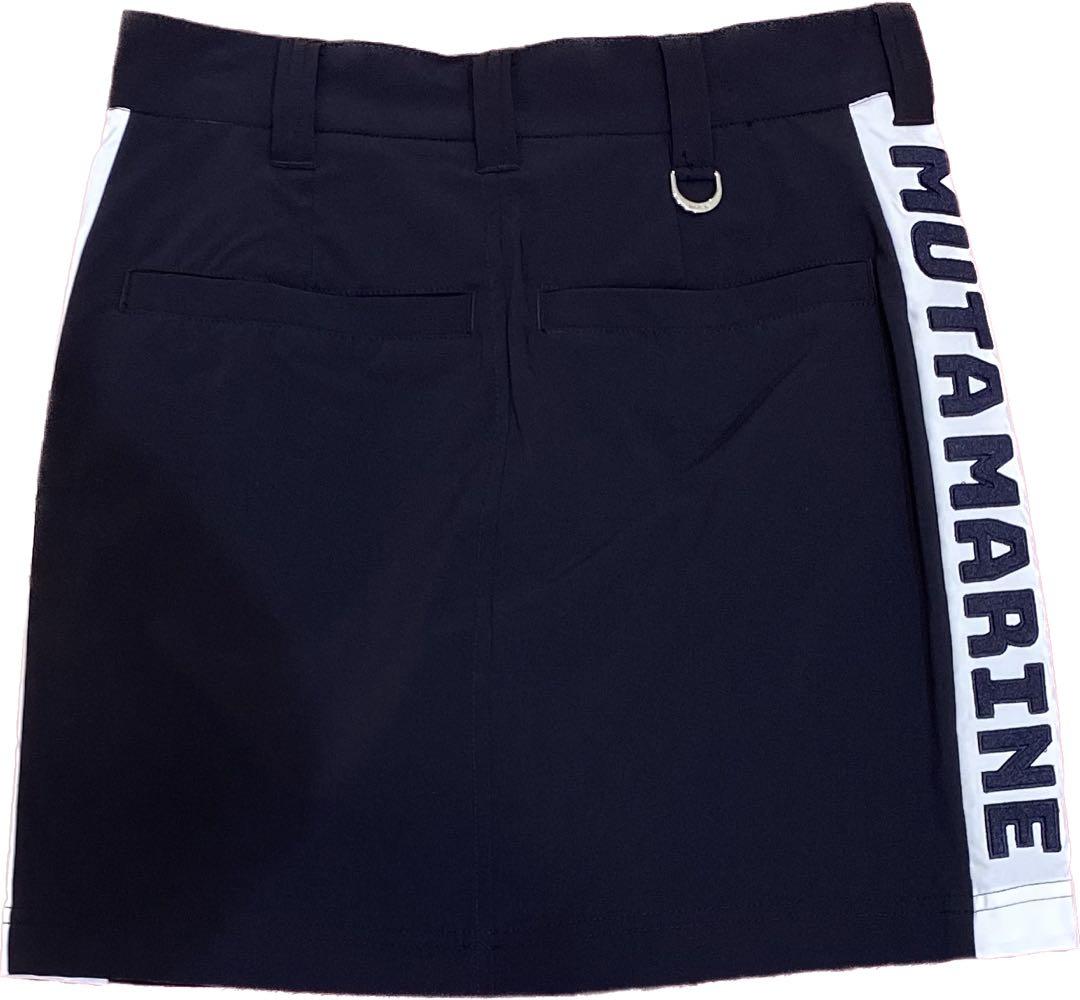 【新品】ムータマリン　ゴルフ　スカート　紺色　Ｓサイズ