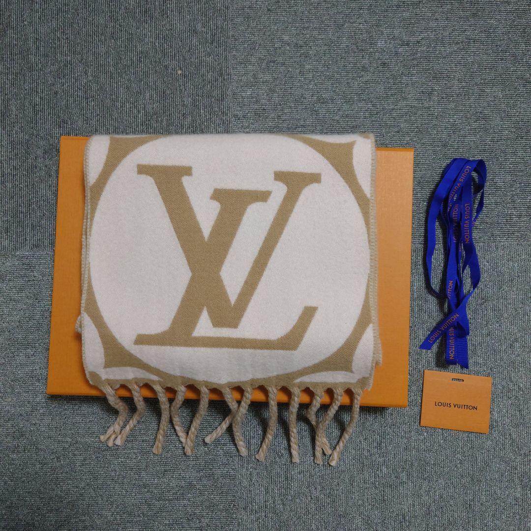 最終値下げ Louis Vuitton メダリオン ロゴマフラー 新品同様