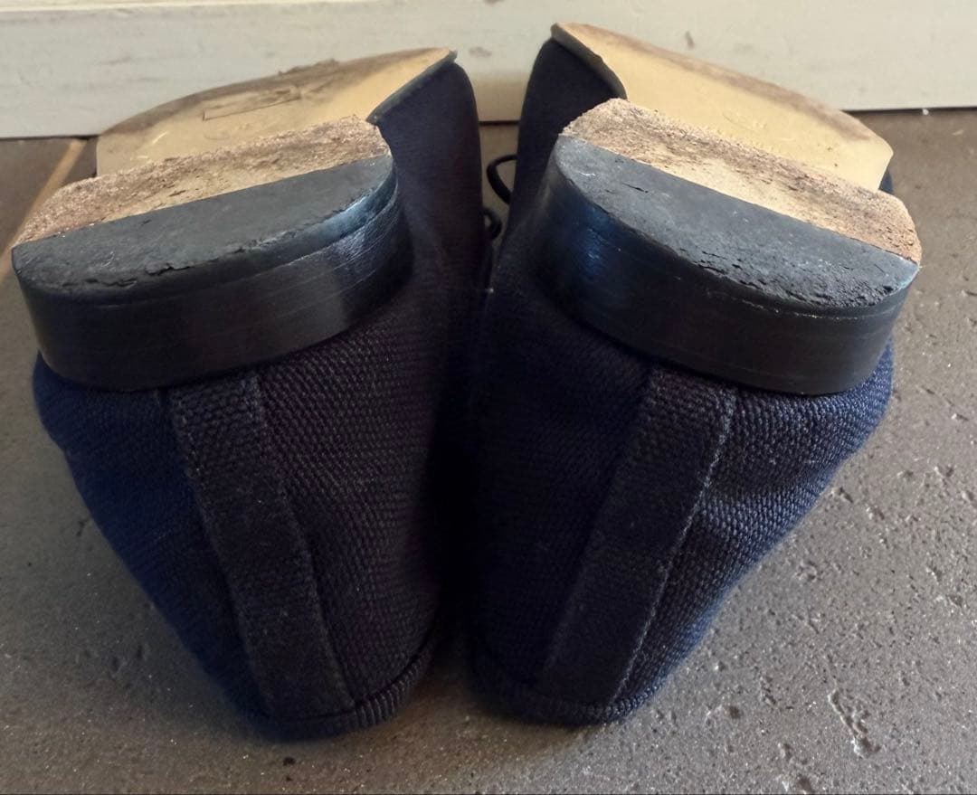 CHANEL ネイビー バレリーナ フラットシューズ 34