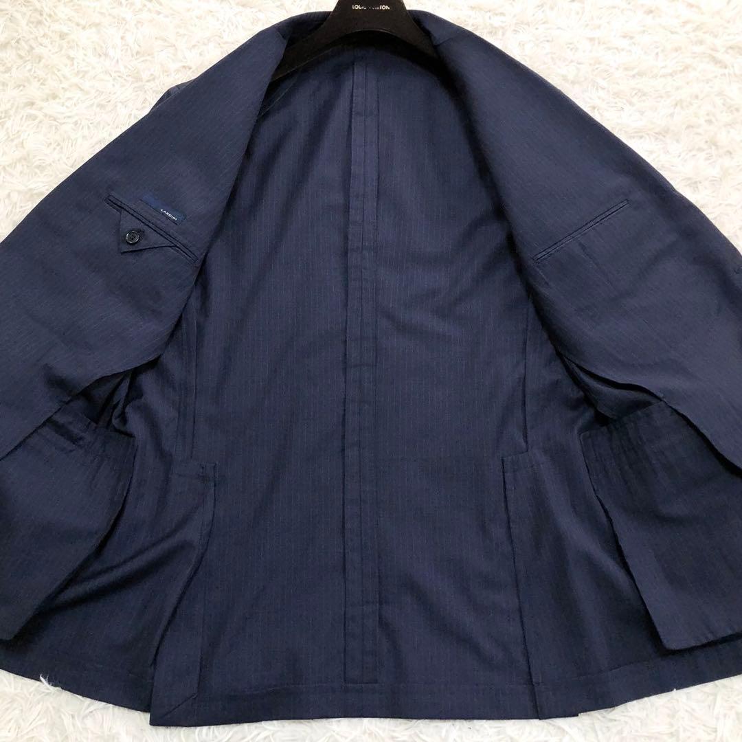 美品✨LARDINI ラルディーニ セットアップ ストライプ ネイビー 56