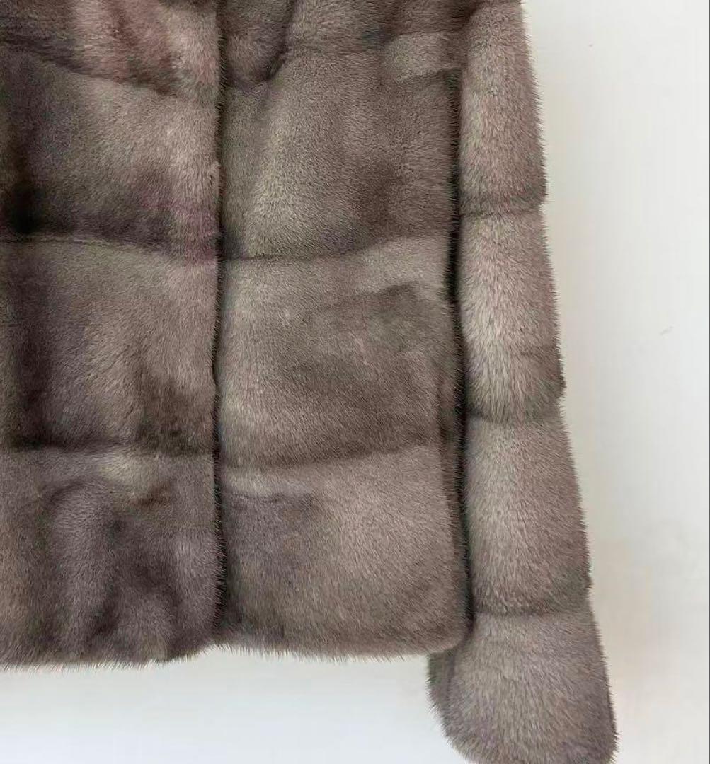 k*i様 ダークディープグレーミンク　ショートコート