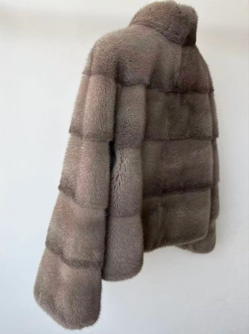 k*i様 ダークディープグレーミンク　ショートコート