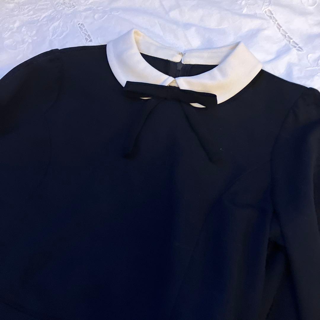 組曲kids レトロワンピース、ボレロ160cm（ネイビー）