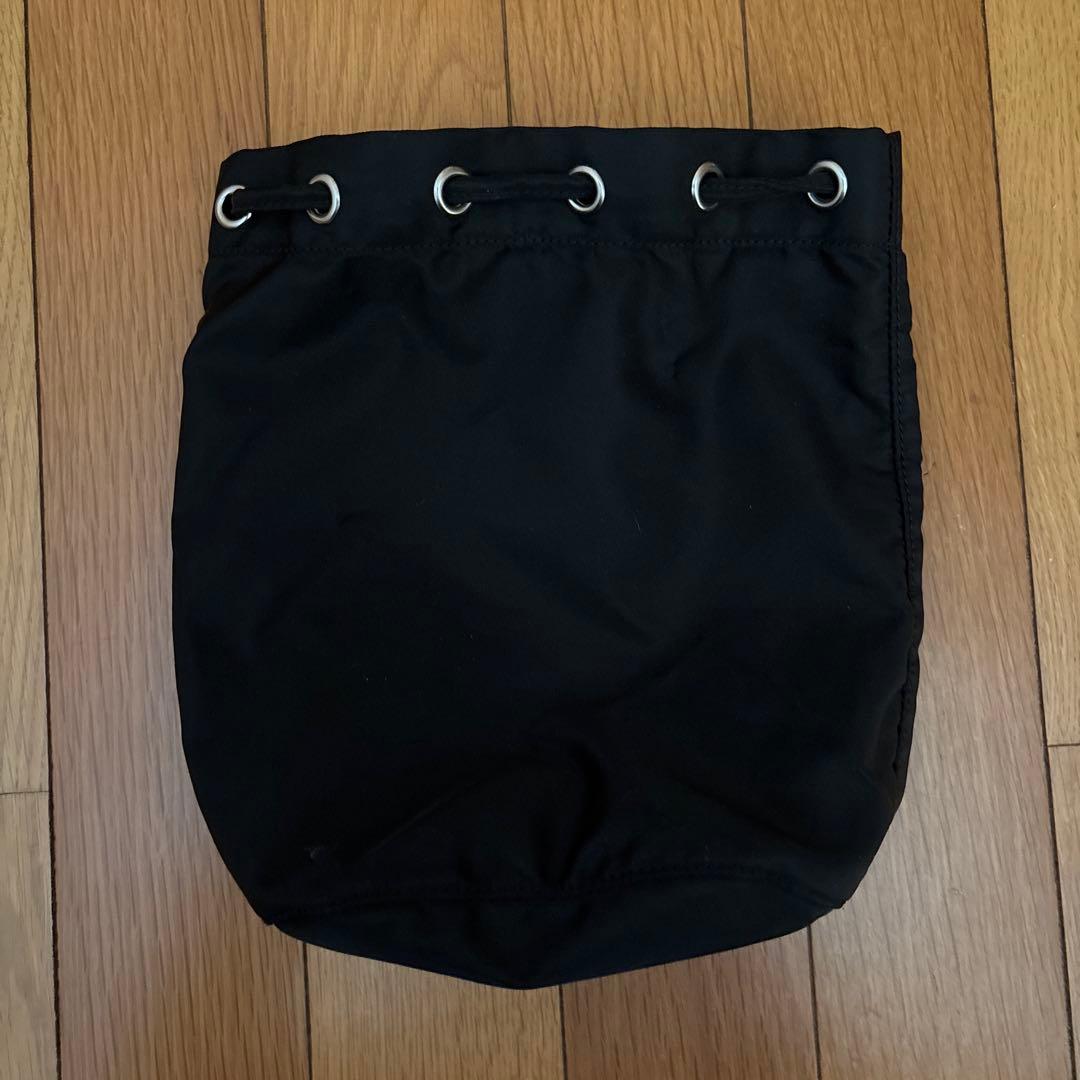 PRADA ブラック ドローストリングバッグ