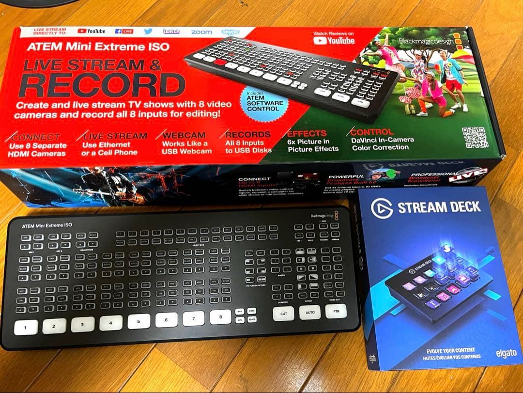 ATEM Mini Extreme ISO ＋ Stream Deck セット