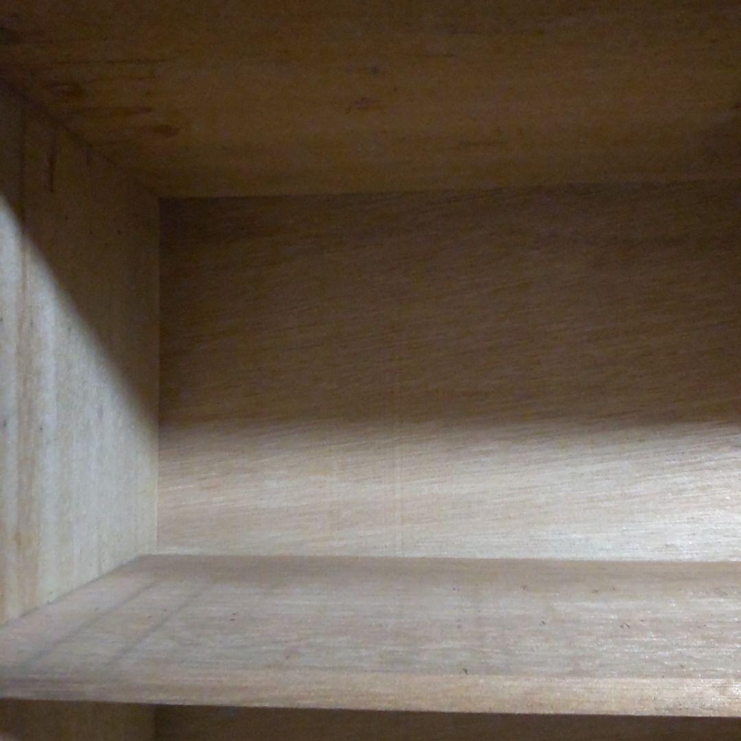 あ*ら様 レトロな木製キャビネット 古い本棚 ガラス扉付き カーテン付き