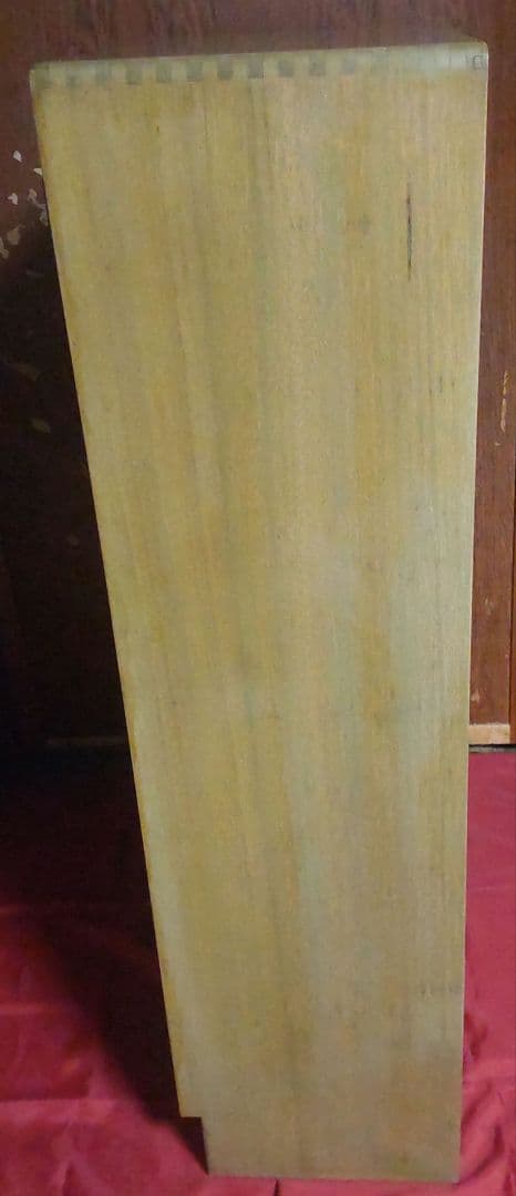 あ*ら様 レトロな木製キャビネット 古い本棚 ガラス扉付き カーテン付き