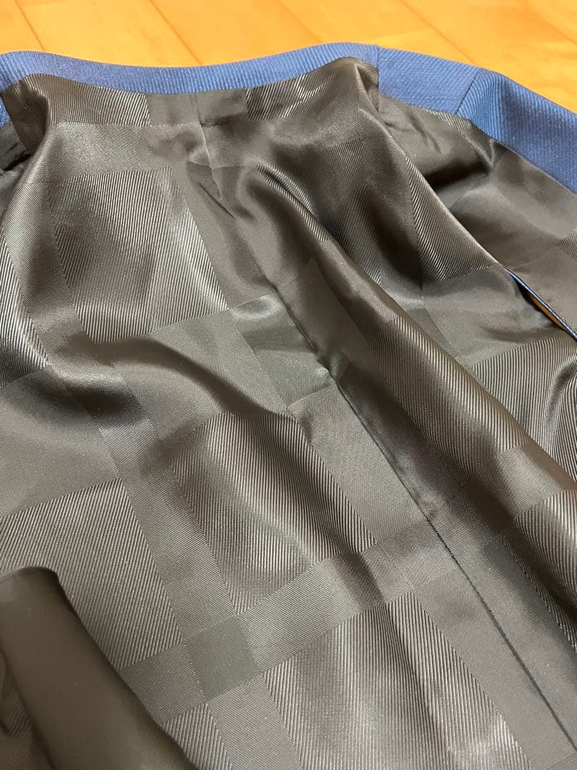 ブラックレーベル　ROEBUCKブルーソリッド3ピーススーツ