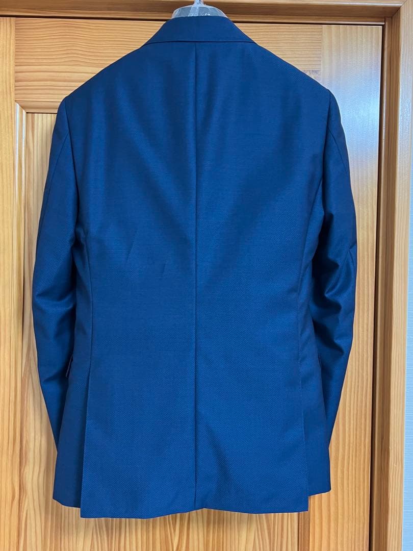 ブラックレーベル　ROEBUCKブルーソリッド3ピーススーツ