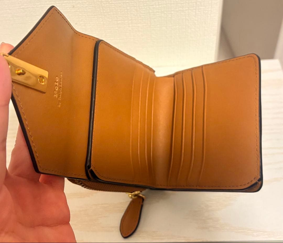 ★すす【箱付き】ラルフローレン 三つ折財布