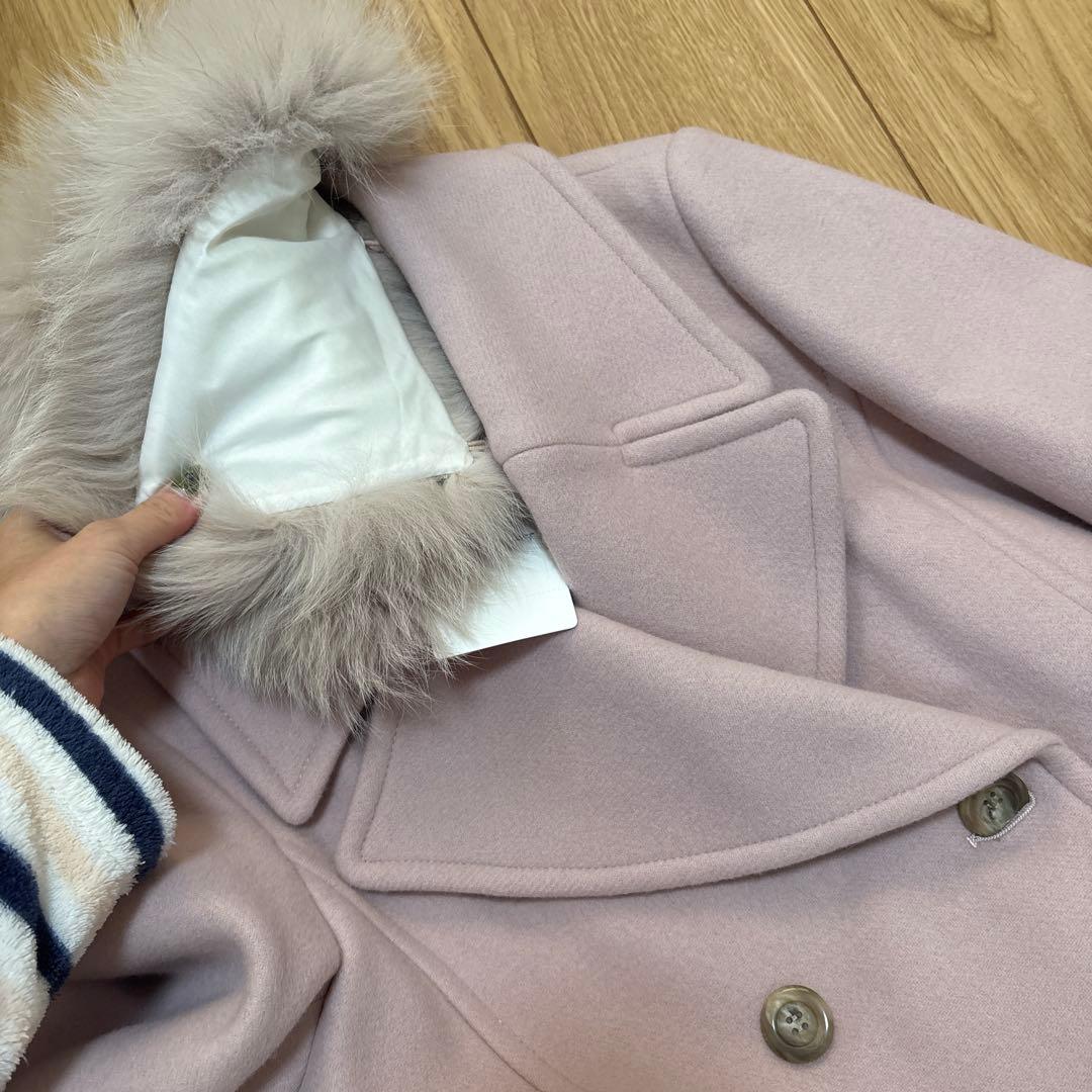 最終値下げ　新品　タグ付き　ジルスチュアート　ウール　コート　ファー