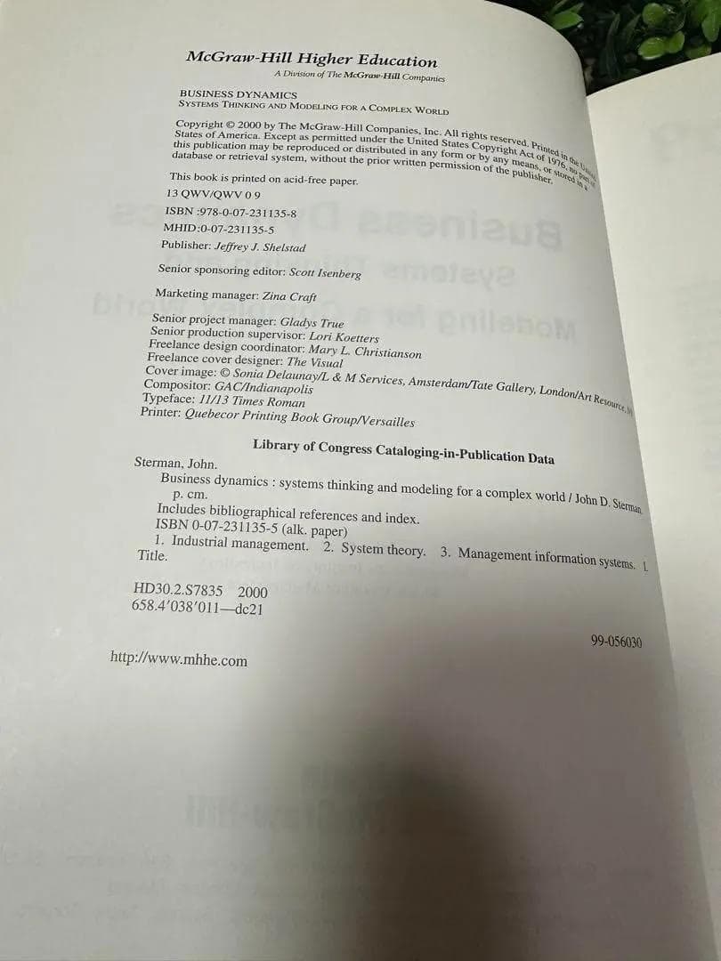 洋書 Business Dynamics John D. Sterman