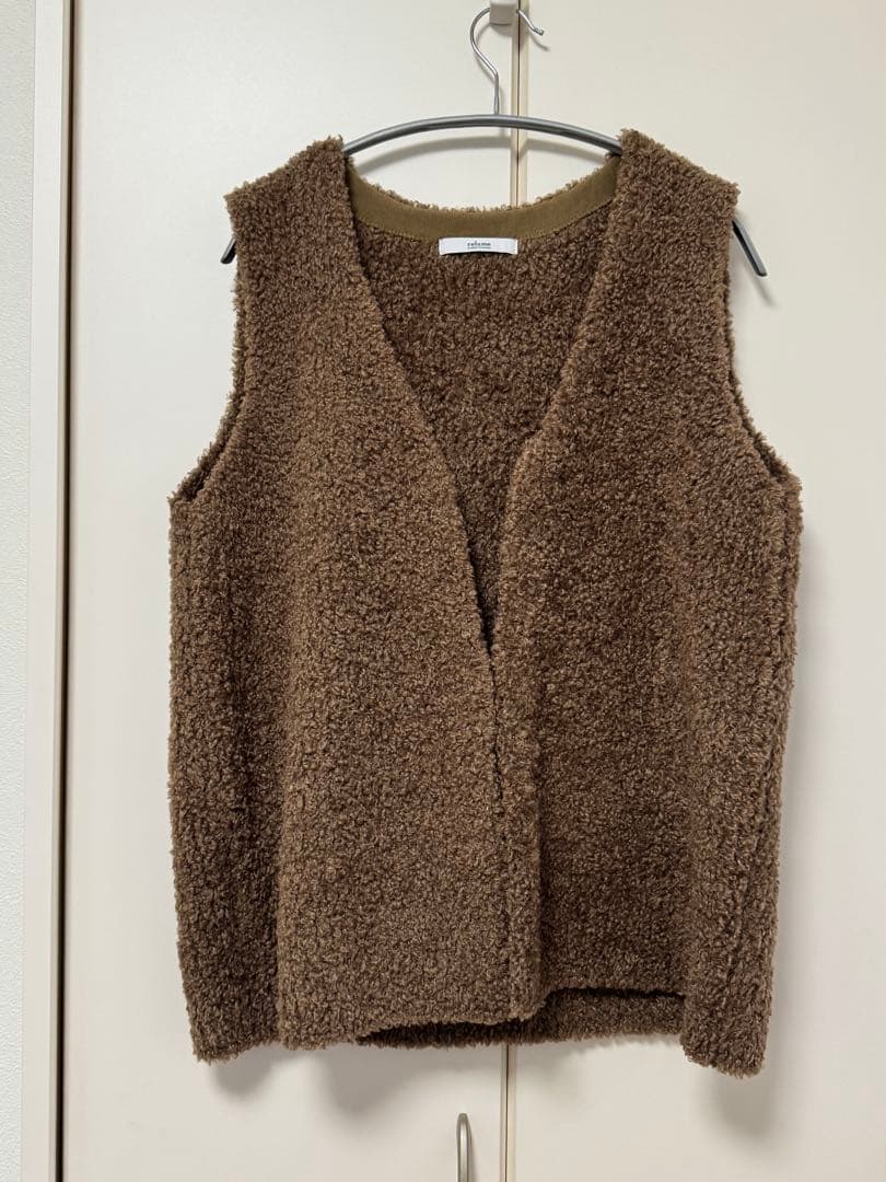 JOURNAL STANDARD relumeボアニットベスト ベージュ