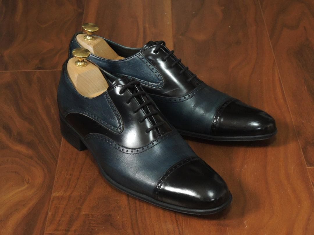 ★極上美品　ランバン コレクション　25㎝　落感あふれるコンビオックスフォード