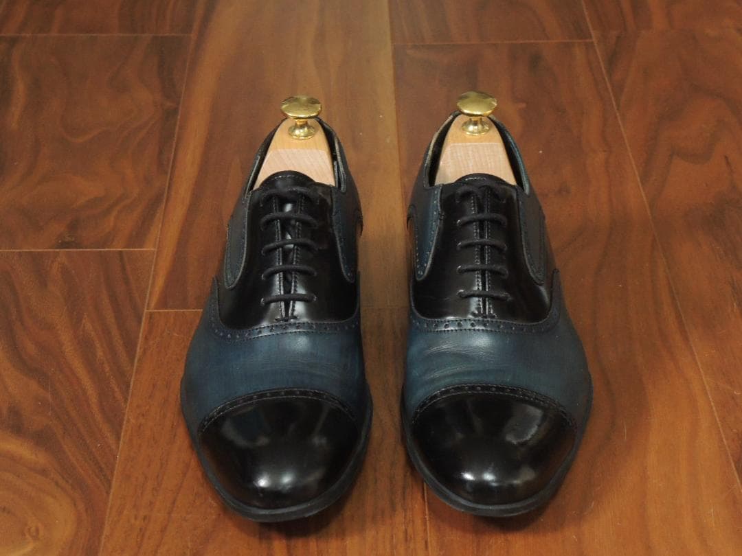 ★極上美品　ランバン コレクション　25㎝　落感あふれるコンビオックスフォード