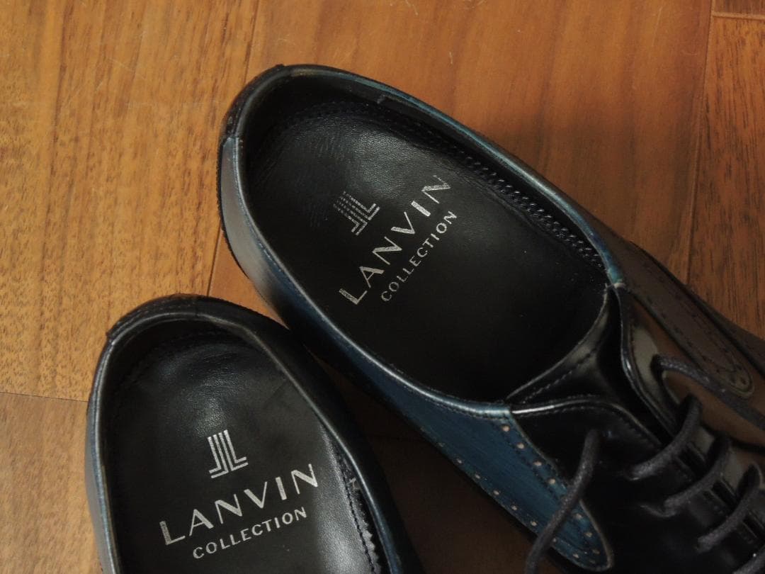 ★極上美品　ランバン コレクション　25㎝　落感あふれるコンビオックスフォード