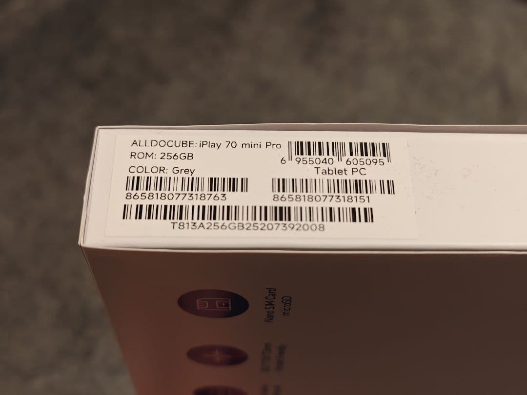 Androidタブレット本体 ALLODOCUBE iPlay 70 mini Pro