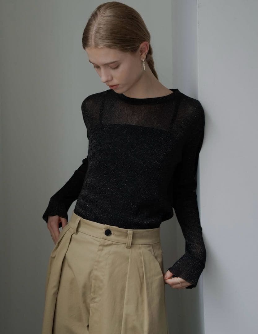 新品trefleplus ラメシアーカットソー