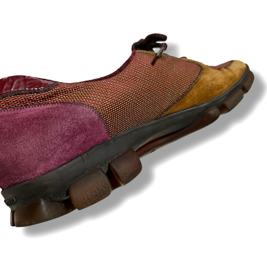 MiuMiu archive 00s メッシュ スエード Y2K テック ソール