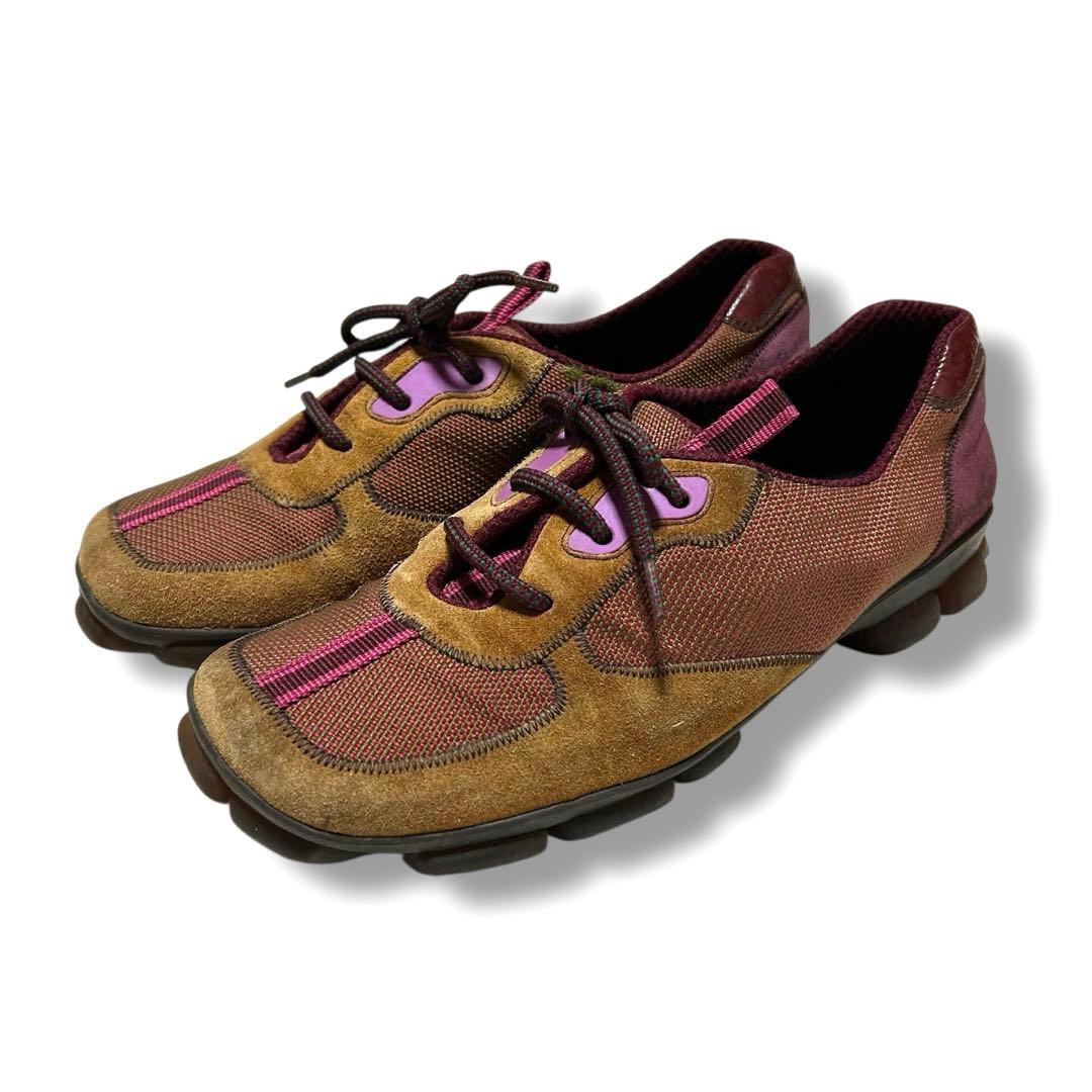 MiuMiu archive 00s メッシュ スエード Y2K テック ソール