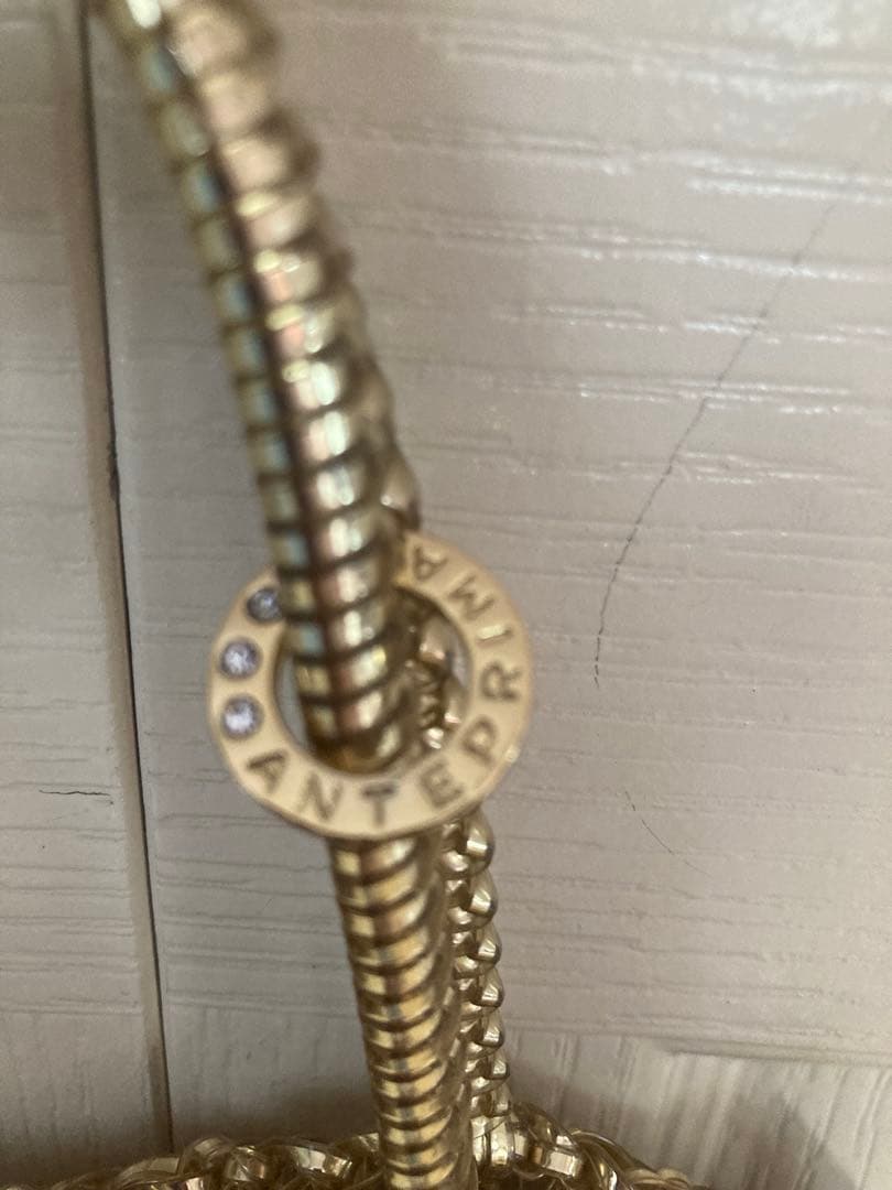 2way ANTEPRIMA ゴールド フラワーモチーフ パーティーバッグ