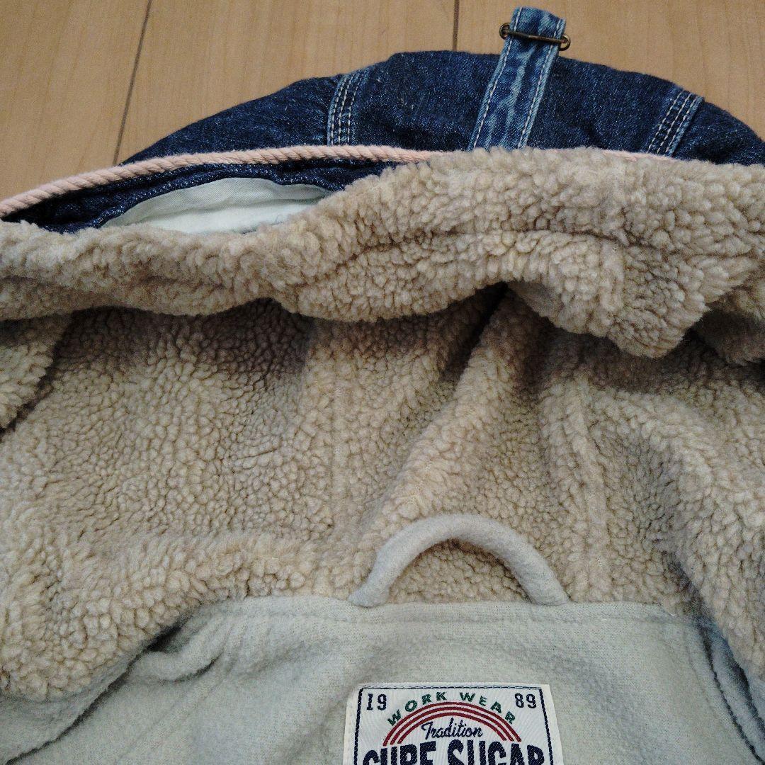 新品タグ無し未使用　CUBE SUGAR 　デニムジャケット フード付き