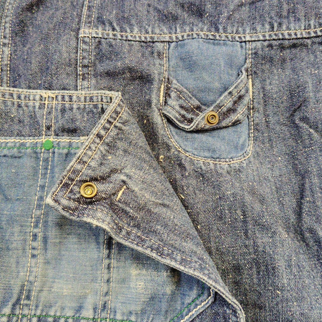 新品タグ無し未使用　CUBE SUGAR 　デニムジャケット フード付き