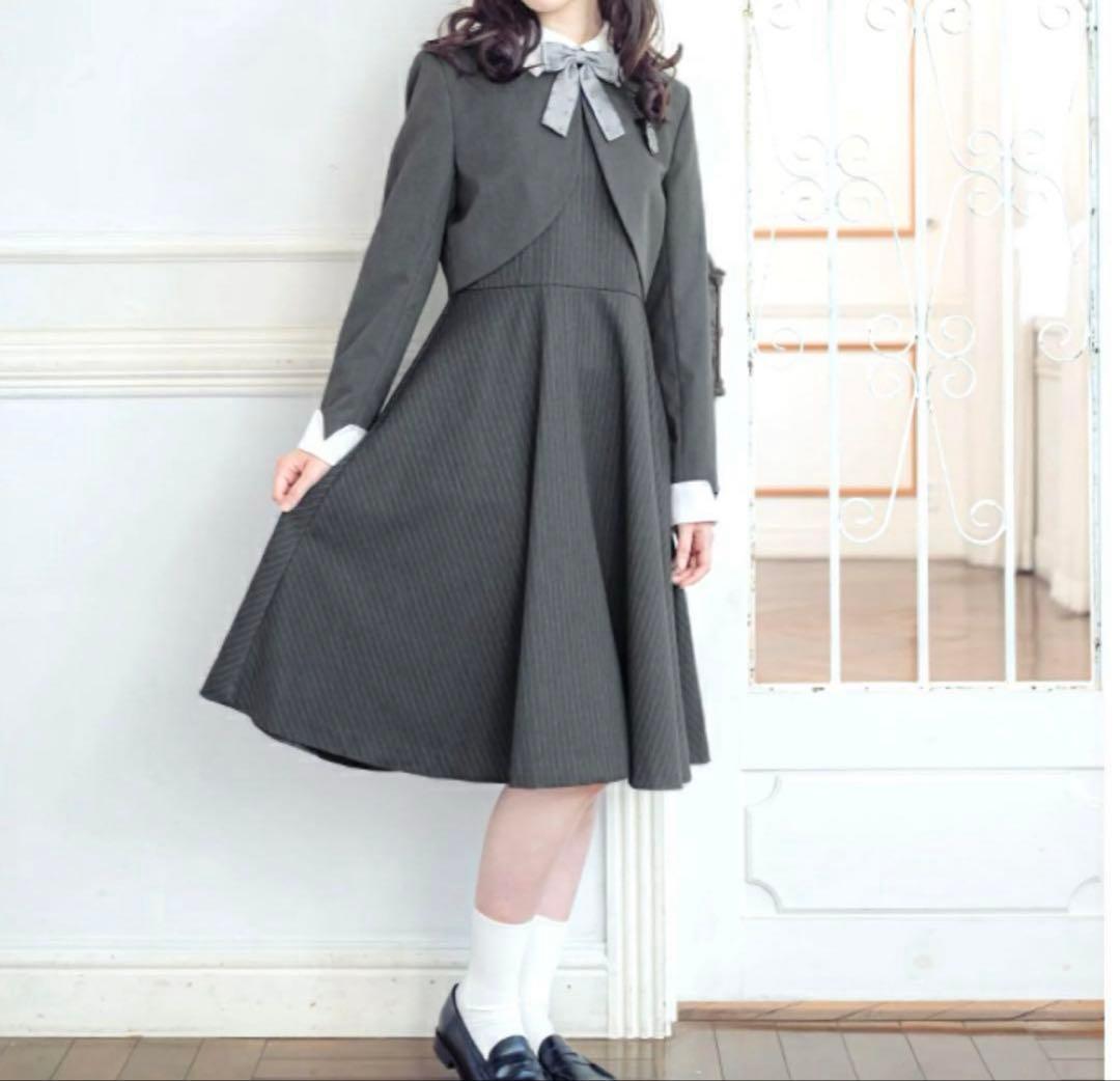 arisana セットアップ 4点セット 160cm ボレロ＋ワンピース グレー