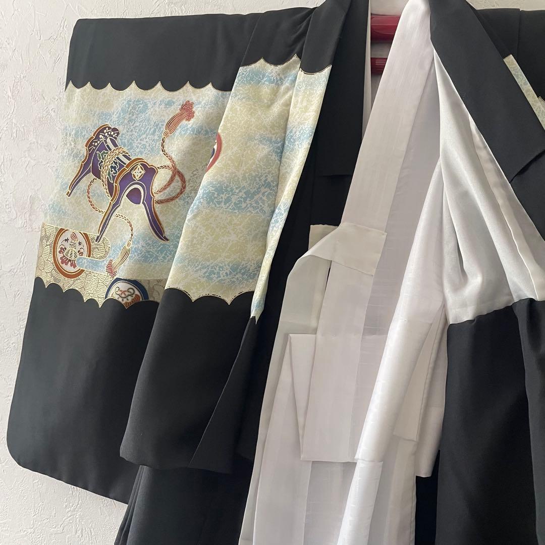 七五三　3歳　4歳　男の子　袴　羽織コーデ