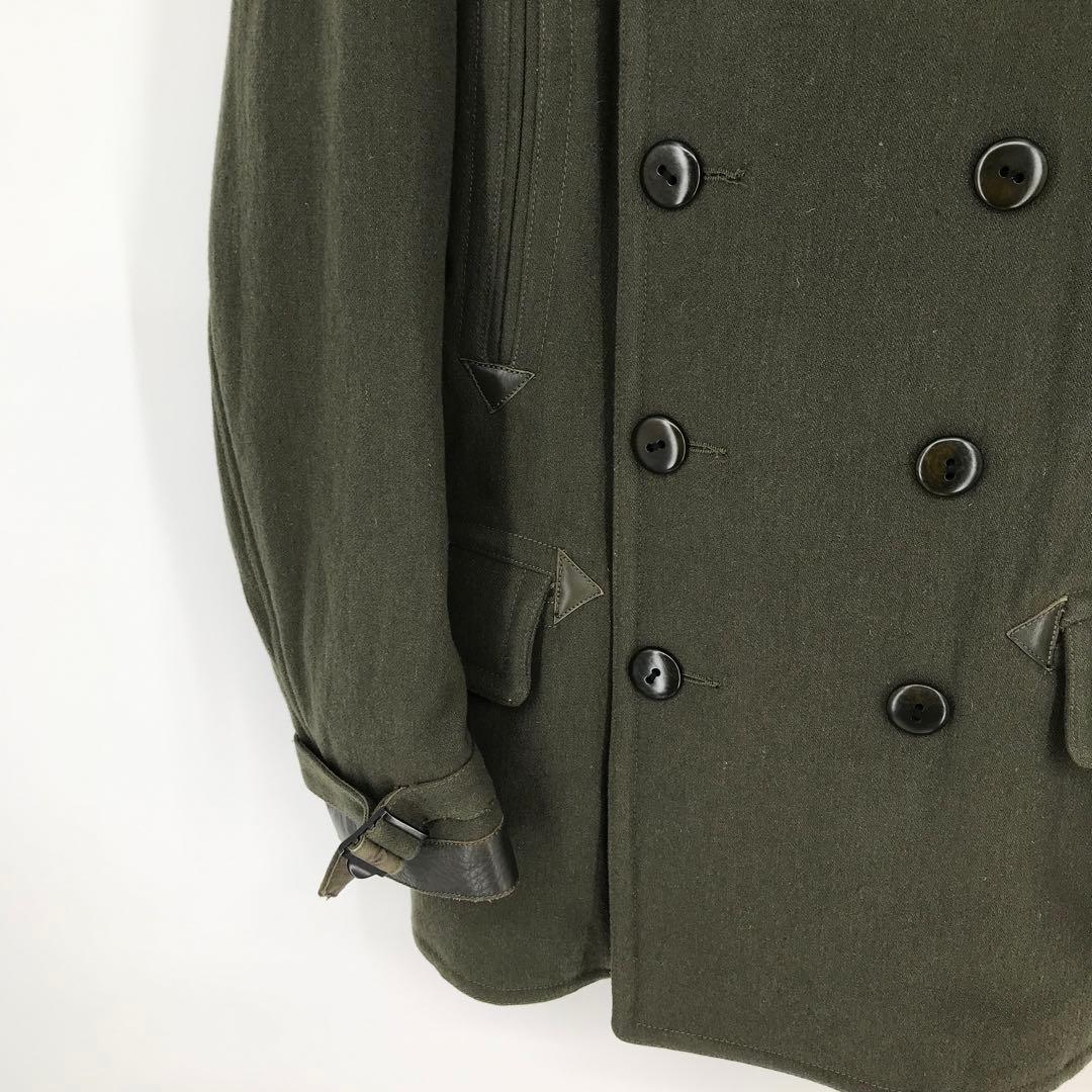 ナイジェルケーボン　ピーコート　52 カーキ　牛革