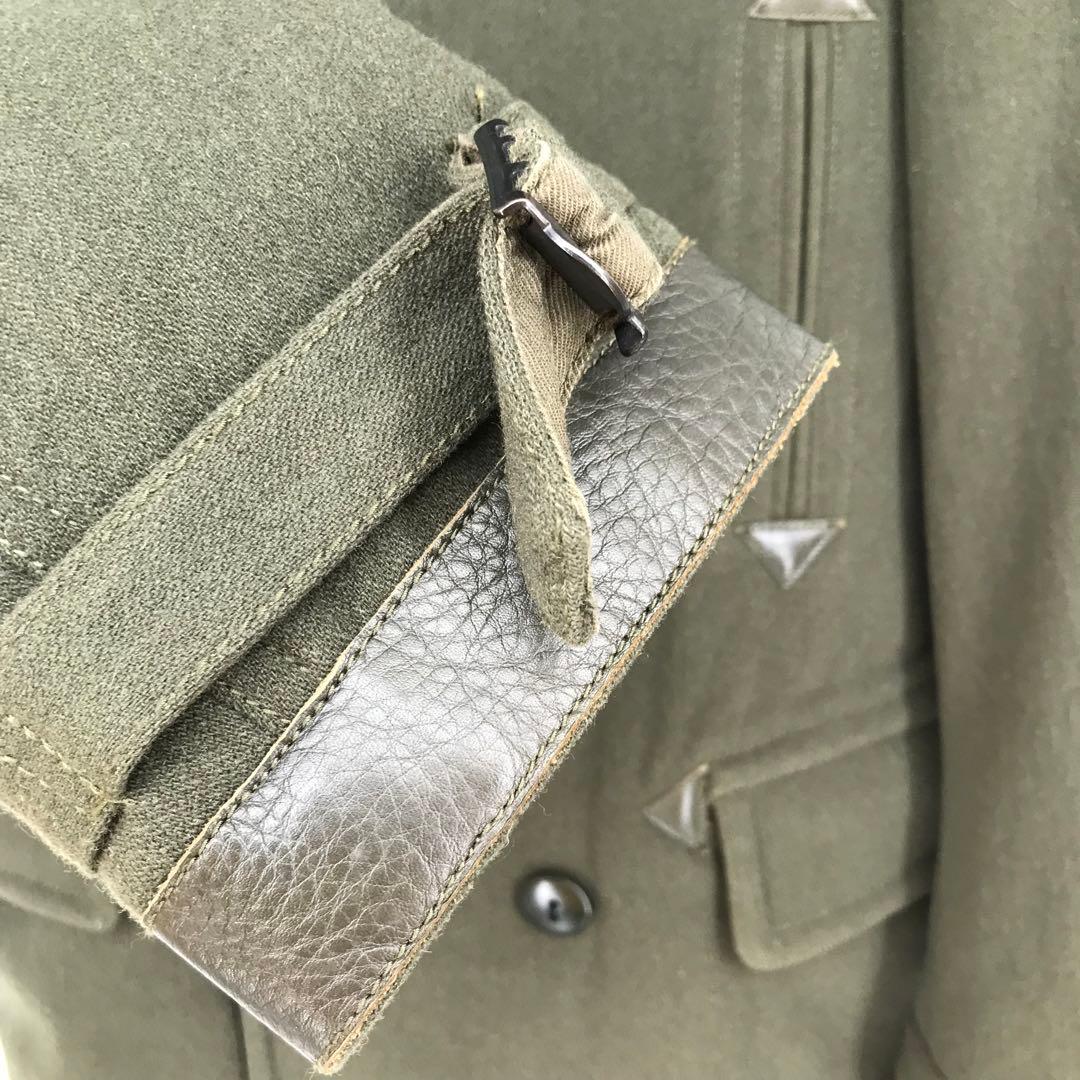 ナイジェルケーボン　ピーコート　52 カーキ　牛革