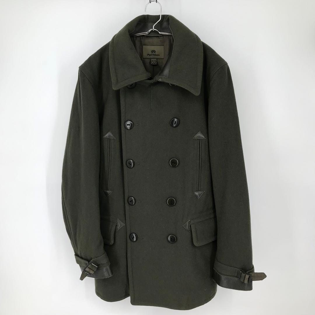 ナイジェルケーボン　ピーコート　52 カーキ　牛革