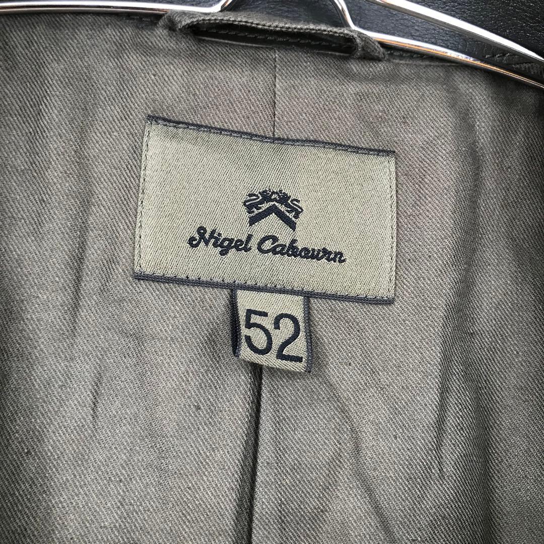 ナイジェルケーボン　ピーコート　52 カーキ　牛革