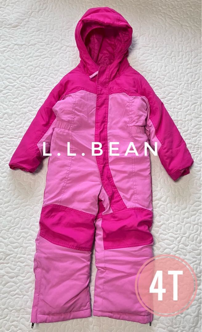 極美品♦︎L.L.Bean スノースーツ 4T 110中綿入り 防寒 防水