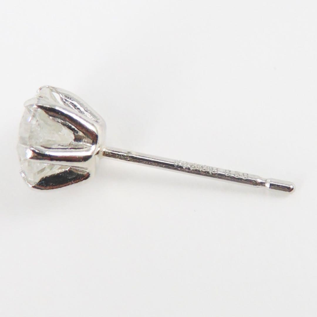 か*ん様 新品　Pt900 ダイヤモンド0.5ct 片耳ピアス　一粒ピアス　照り