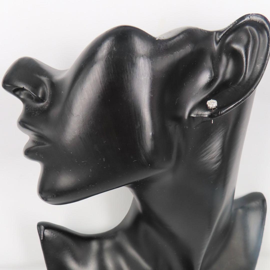 か*ん様 新品　Pt900 ダイヤモンド0.5ct 片耳ピアス　一粒ピアス　照り