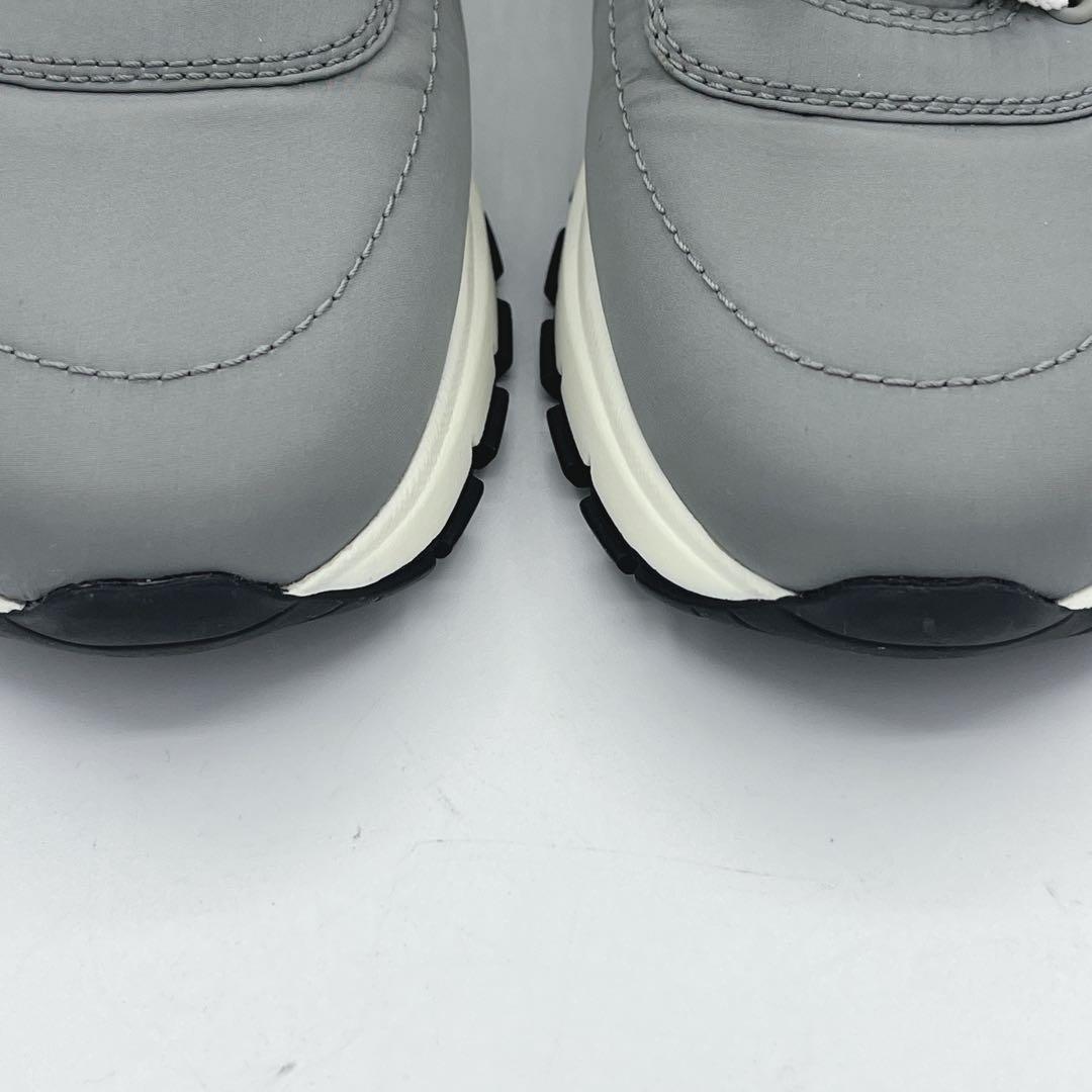 極美品　PRADA グレー　ナイロン スニーカー　36