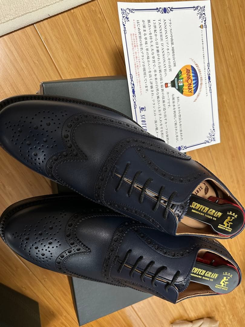 SCOTCH GRAIN 805 ネイビー 25.0cm EEE