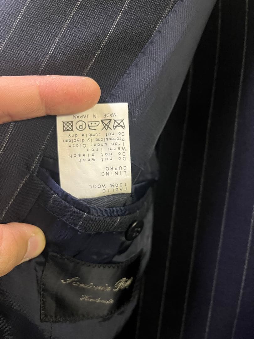 リングジャケット　ストライプスーツ サイズ44