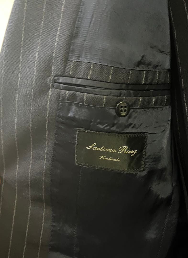 リングジャケット　ストライプスーツ サイズ44